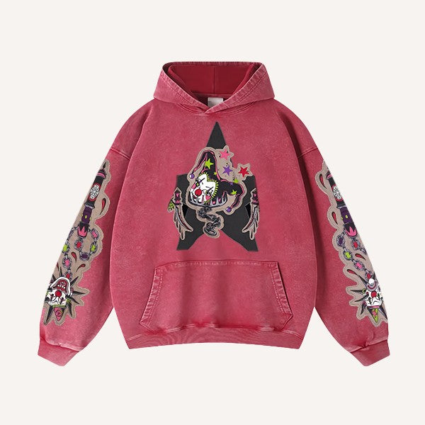 Fashion Casual Printed Polyester Sweater