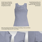 Square-neck Chest-padded Base Shirt For Women