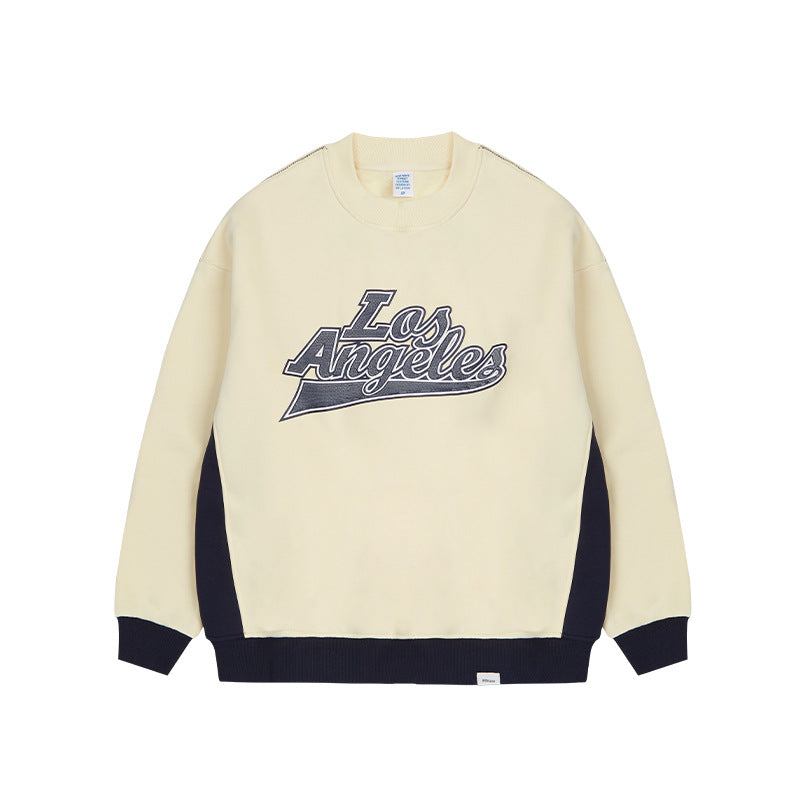 Men's Contrast Embroidered Printed Sweater