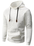 Casual Plaid Jacquard Hoodie For Couples