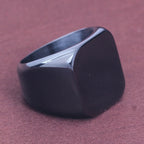 Beier new store 316L Stainless Steel ring top quality High Polished Signet Solid Biker Ring for men fashion Jewelry LLBR8-177R