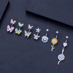 New Zircon Navel Stud Drop Oil Piercing Jewelry