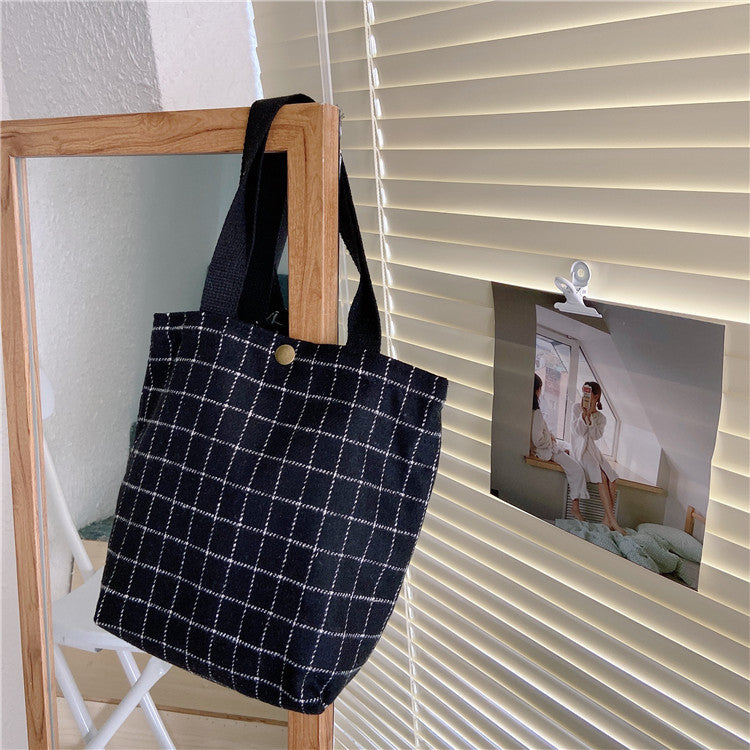 Corduroy Handbag Mini Bag Retro