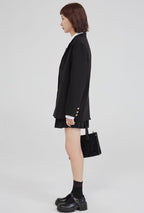 Black Suit Jacket Women''s Sense Of Design Niche Autumn Loose