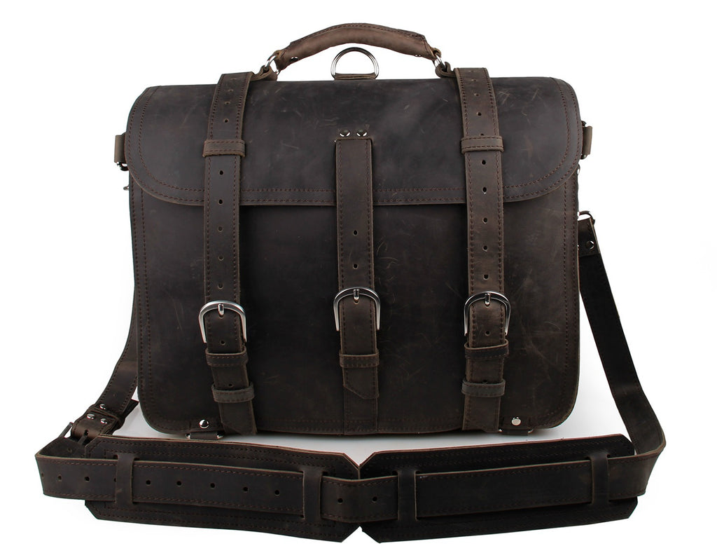 Leather bag leather bag wholesale cool crazy horse men Shoulder Messenger Bag 7072