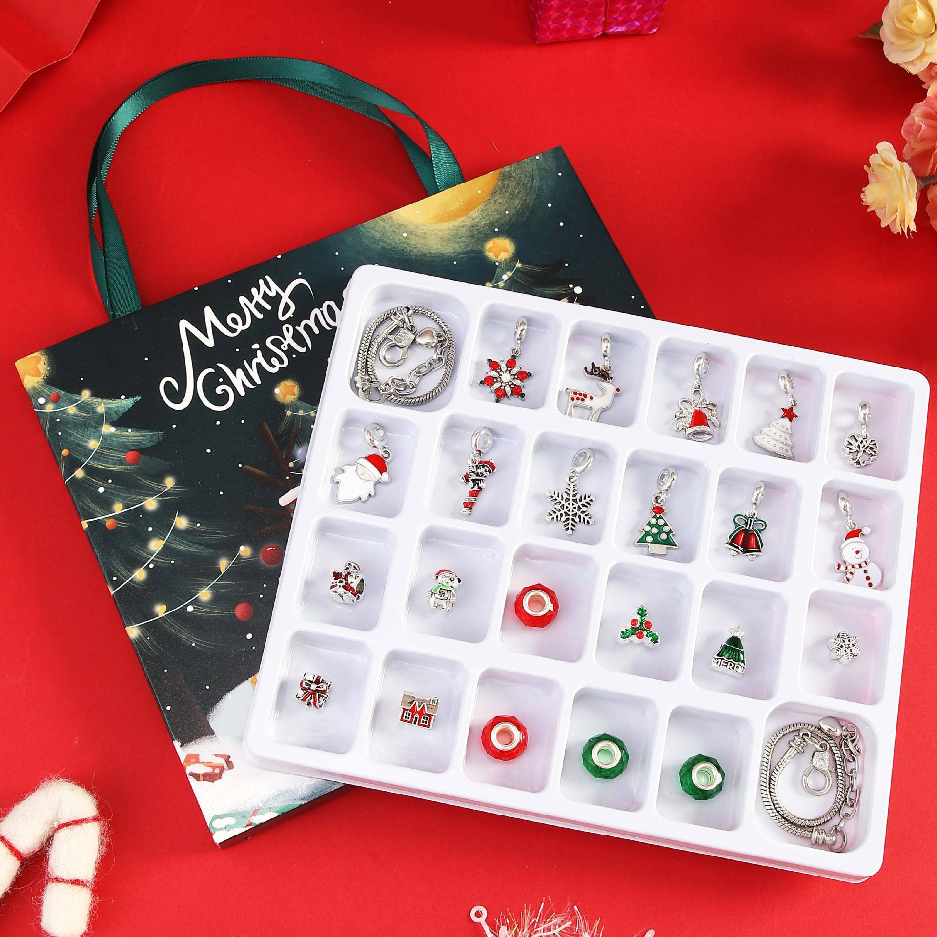Christmas Bead String Jewelry Gift Box