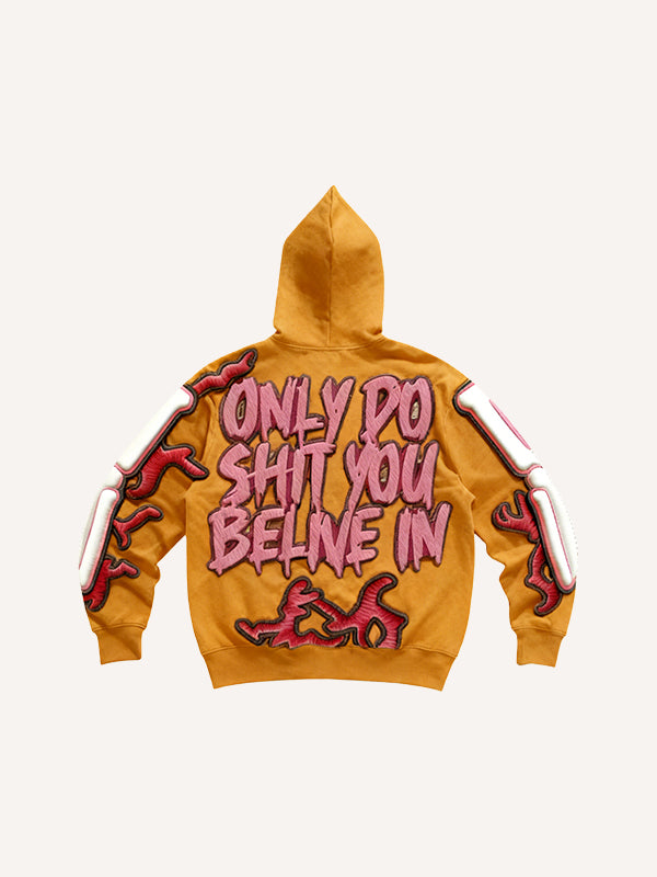 Fashion Casual Printed Polyester Sweater