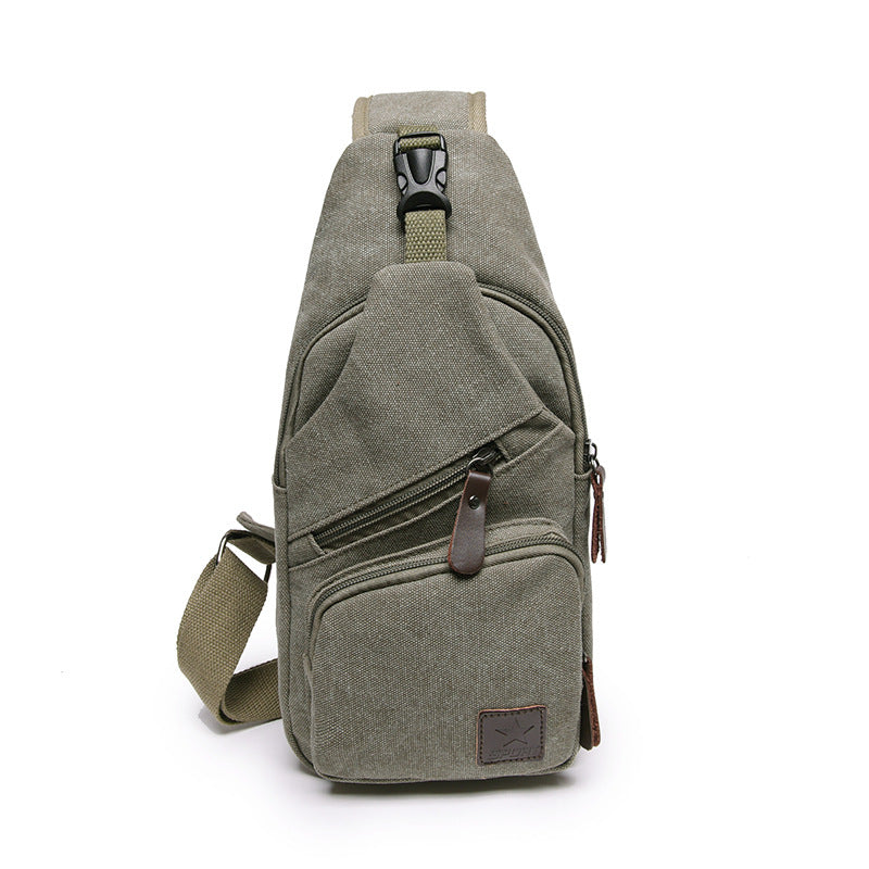 Wholesale new Leisure Canvas chest bag men skew bag Korean tide fashion bag backpack student sports bag