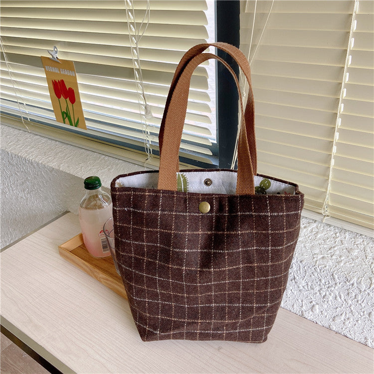 Corduroy Handbag Mini Bag Retro