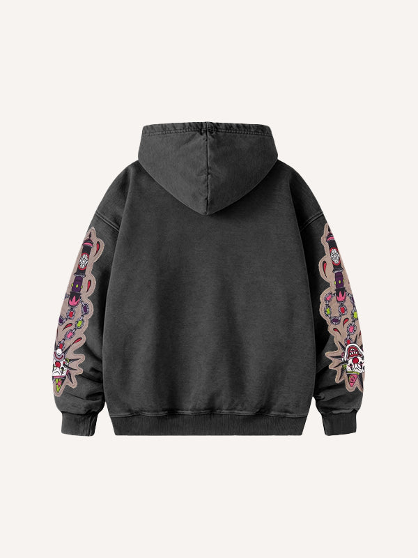 Fashion Casual Printed Polyester Sweater