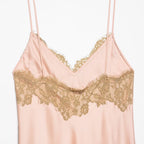 European And American-style Satin Lace Slip Dress For Women