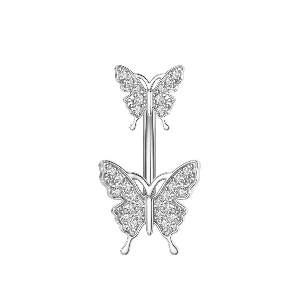 New Zircon Navel Stud Drop Oil Piercing Jewelry
