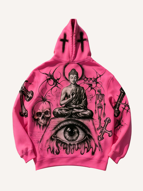 Fashion Casual Printed Polyester Sweater