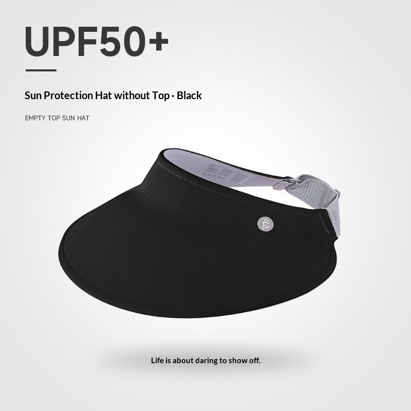 Wide-brimmed Brimless Sun Hat For Women UV-protective And Breathable