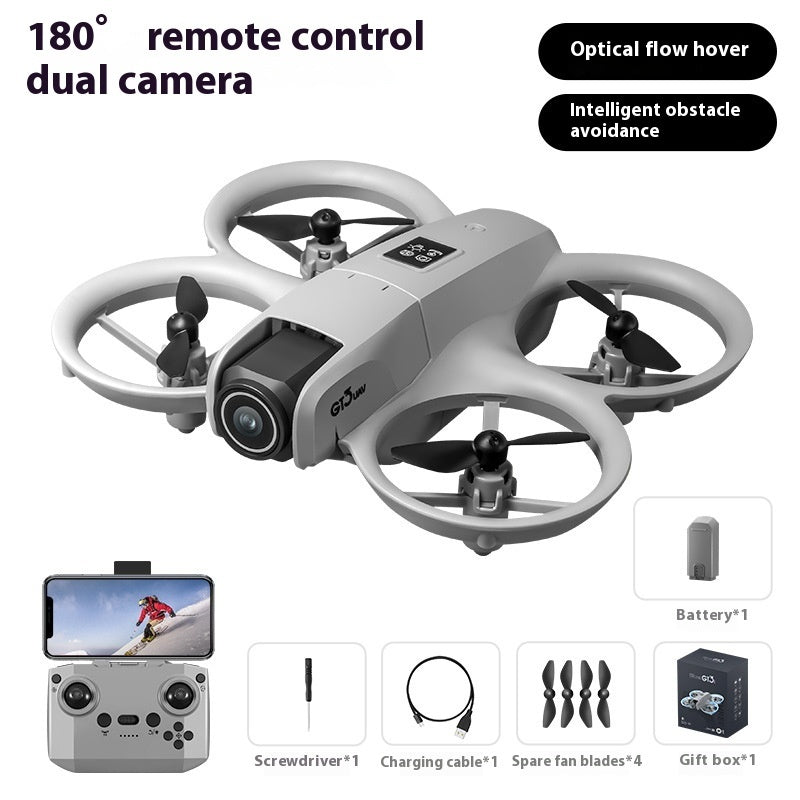 GT3 Mini Aerial Photography Obstacle Avoidance Crossing Machine Double Camera Light