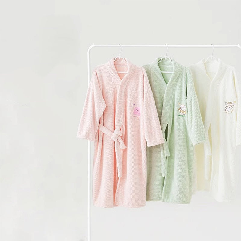 Long Bathrobe-style Pajamas For Women