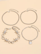Sweet Commuter Student Anklet Pure Color Women's Jewelry