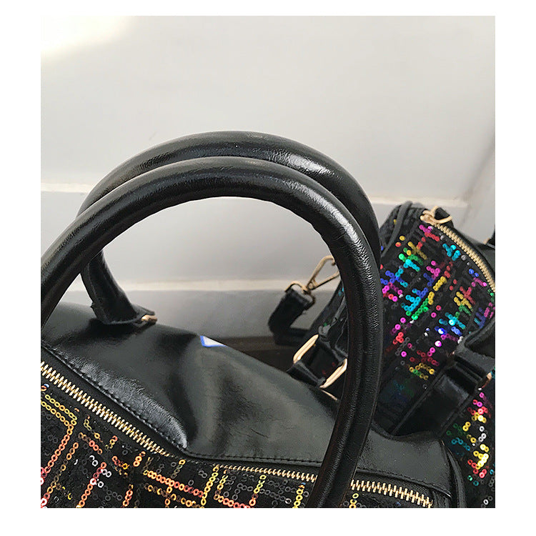 Vintage crossbody bag check handbag
