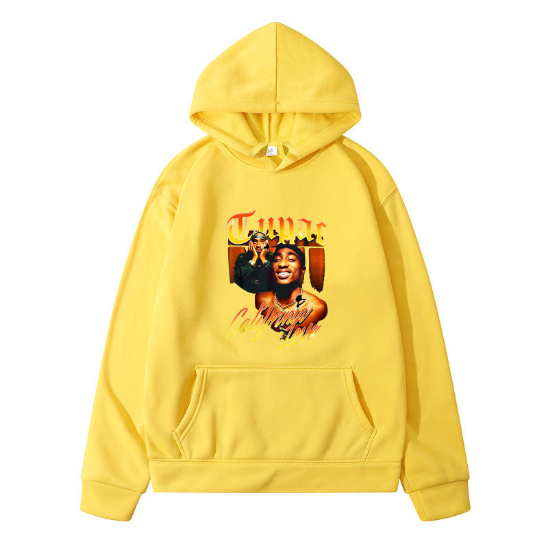 Printing Loose Men's And Women's Fleece Hooded Sweater