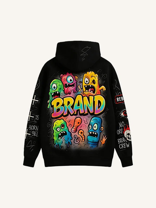 Fashion Casual Printed Polyester Sweater