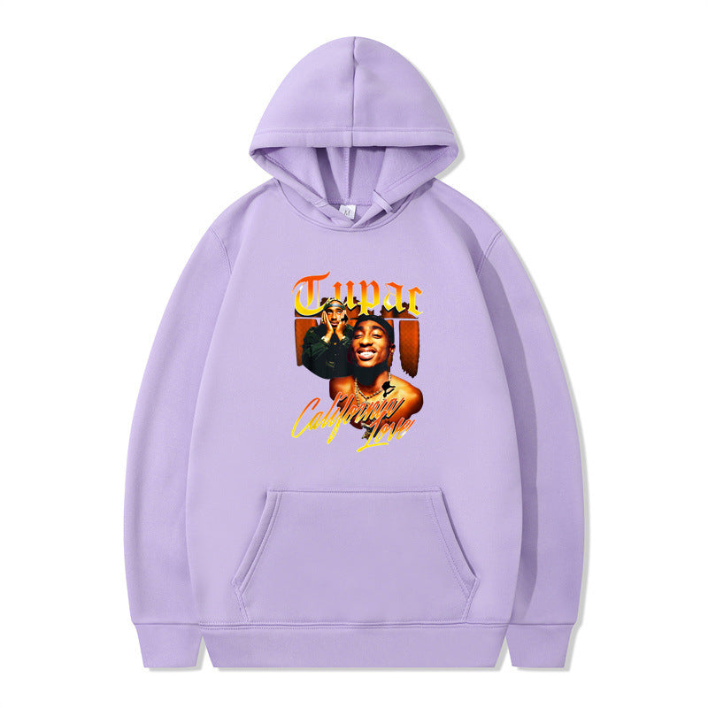 Printing Loose Men's And Women's Fleece Hooded Sweater