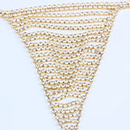 Fashion sexy rhinestone panties bikini body