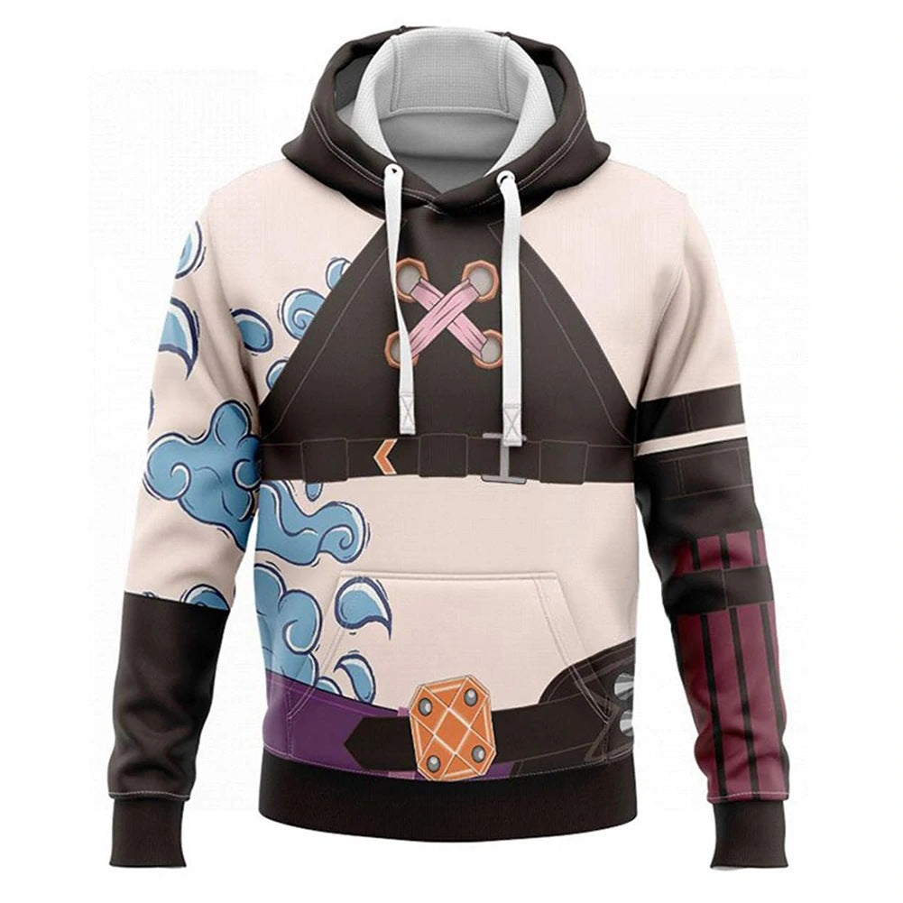 Men's And Women's Fashion Digital Print Hooded Sweatshirt