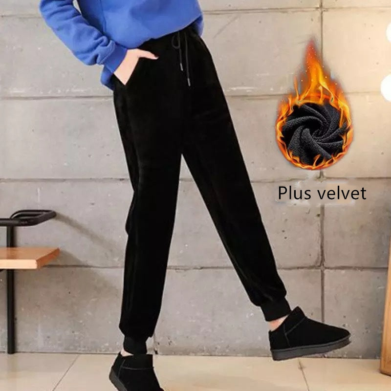 Slim Women Pant Winter Lambskin Cashmere Pants