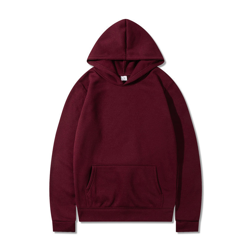 Short-sleeve Unisex Hoodie Pullover Jacket Solid Color