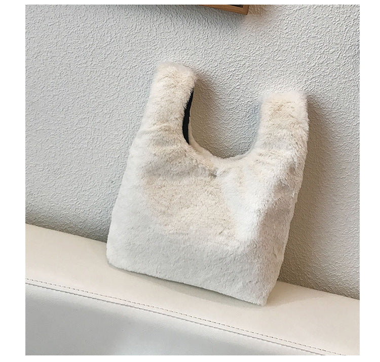 Vest plush bag plush handbag