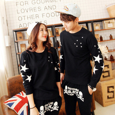 Autumn And Winter Couple Women's Long-sleeved Korean Style T-shirt Sweater Women's Top