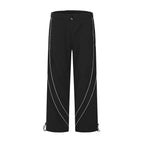 Street Topstitching Casual Sports Pants Men