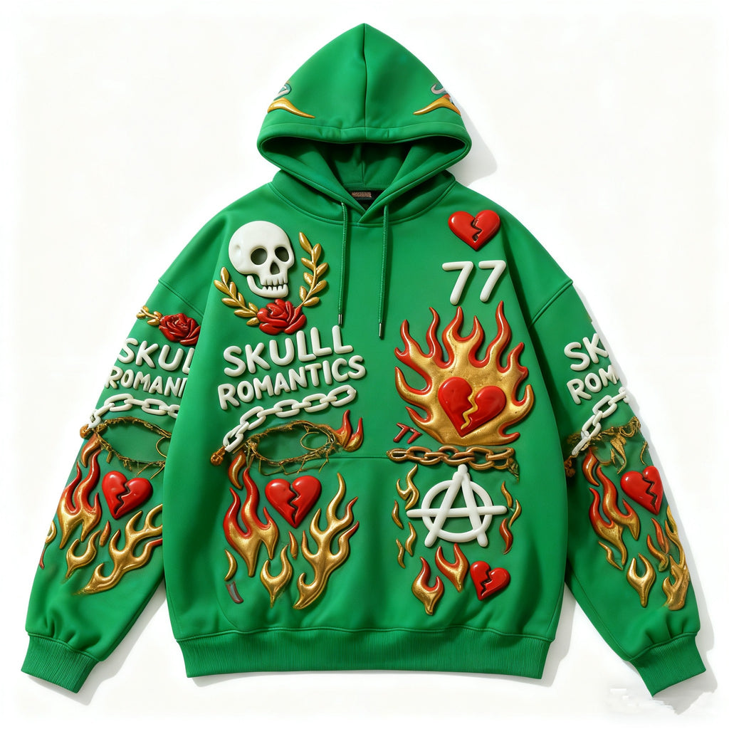 Fashion Casual Printed Polyester Sweater