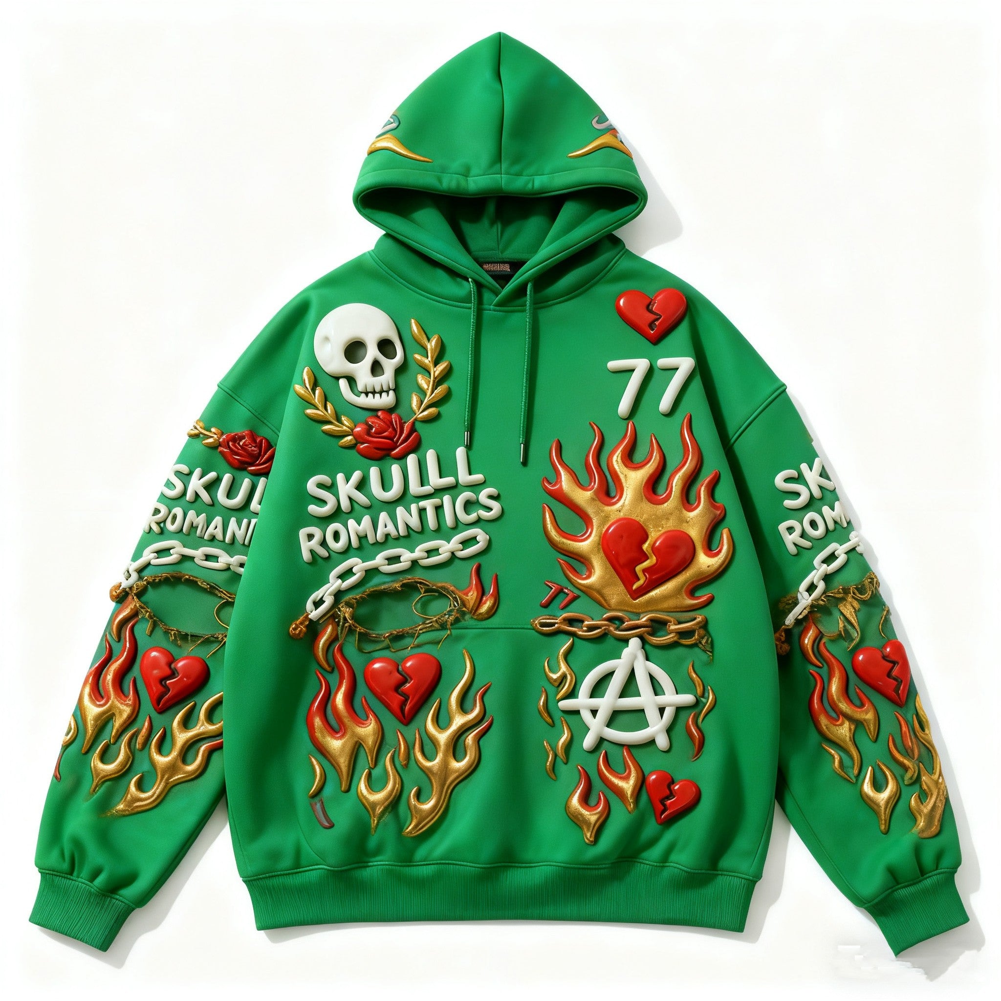 Fashion Casual Printed Polyester Sweater