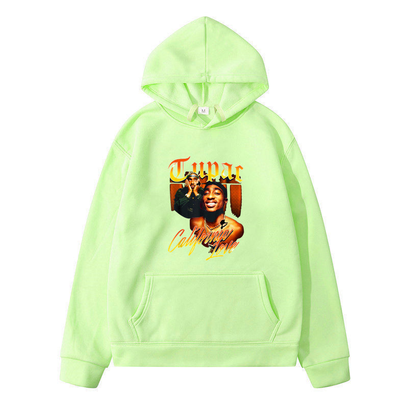 Printing Loose Men's And Women's Fleece Hooded Sweater