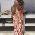 Womens Strap Coat Backless Loose Casual Dress