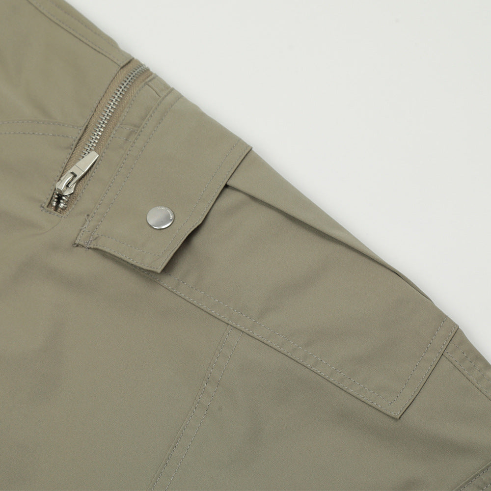 Fashion Zipper Workwear Casual Pants Men