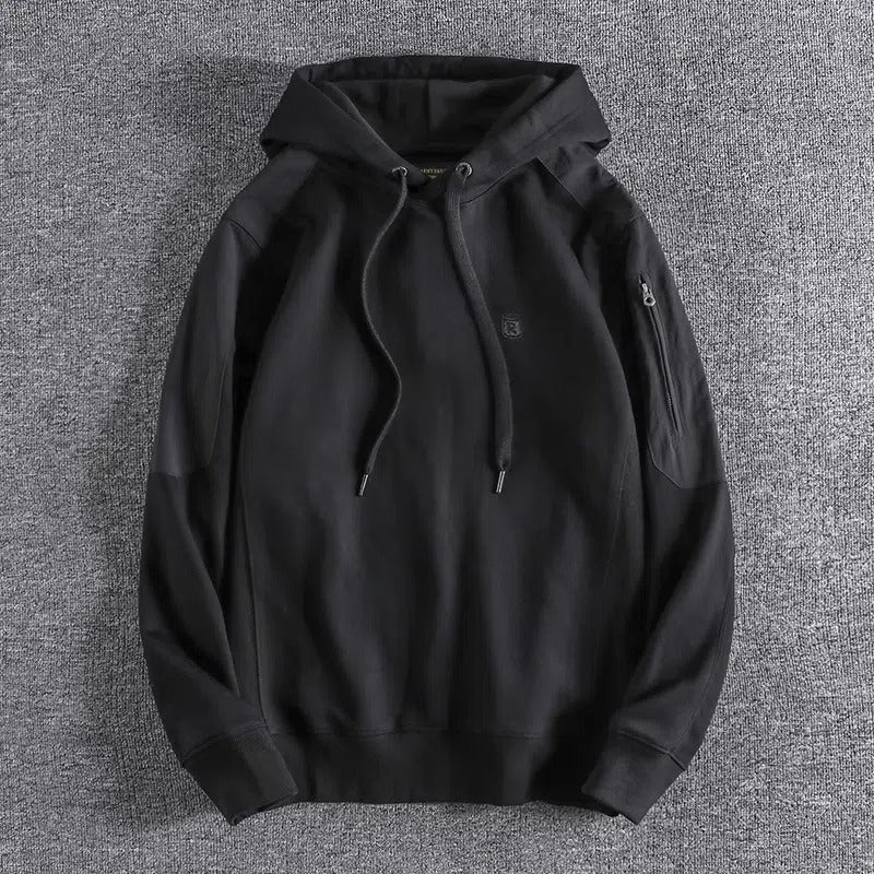Space Cotton Comfortable And Stylish British-Style Mens Warm Hoodie
