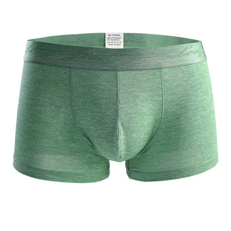 Boxer Shorts Mid Waist Trendy Young Men Boxer