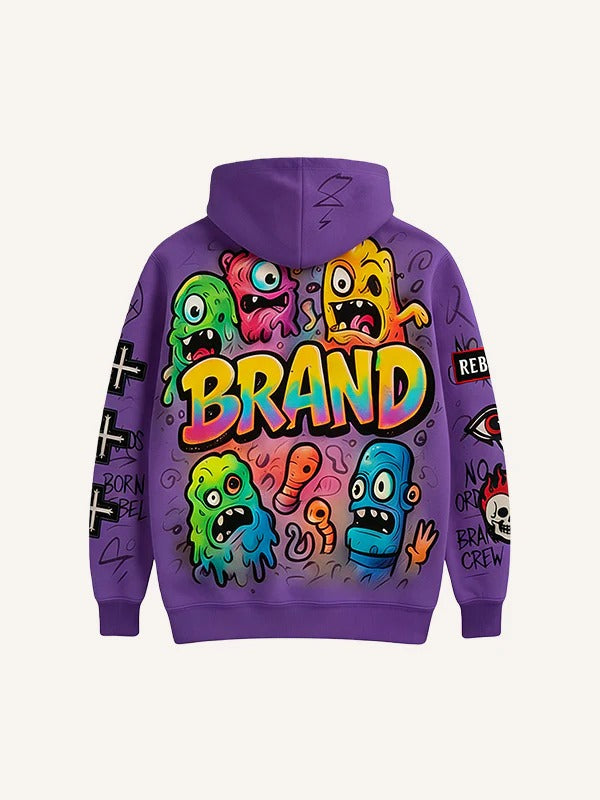 Fashion Casual Printed Polyester Sweater