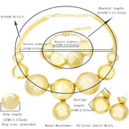 Four-piece alloy jewelry set