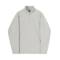 Casual Long Sleeve Loose Coat Half High Neck Zipper Sweater For Men