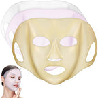Didiseaon 3Pcs Reusable Silicone Face Mask Covers Set - Soft Non-Slip Skin Care Mask Cover For Sheet Essence Locking And Enhanced Absorption