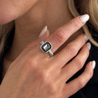 Minimalist Gray Diamond Geometric Acrylic Jewelry