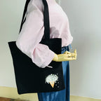 Holding Flowers Handbag Shoulder Bag