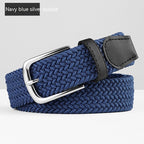 Woven Leather Belt Men's Pant Women's Jeans