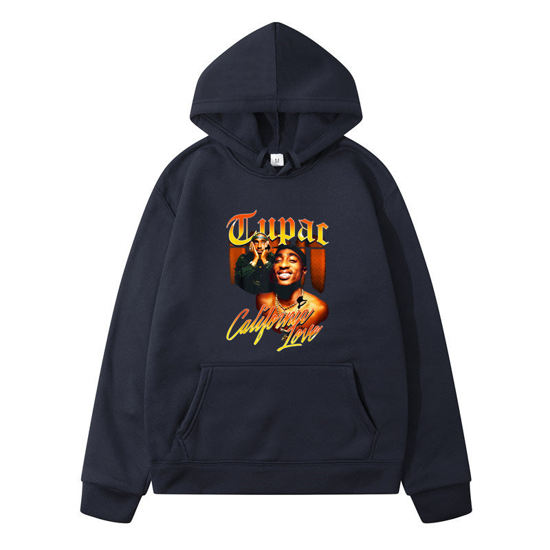 Printing Loose Men's And Women's Fleece Hooded Sweater