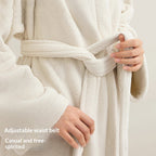 Couples Bathrobes Embroidered Coral Fleece Nightgowns
