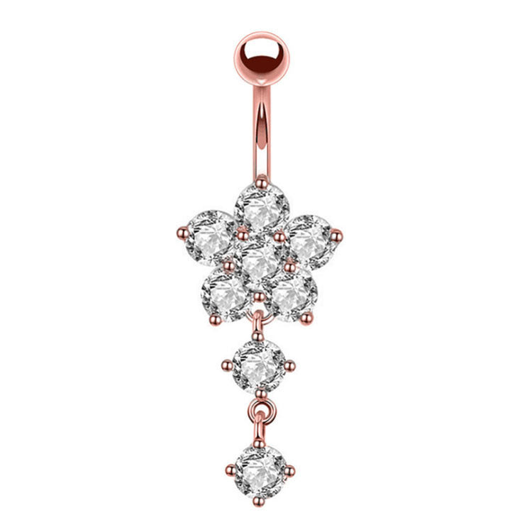 Butterfly Stainless Steel Plus Copper Parts Piercing Jewelry