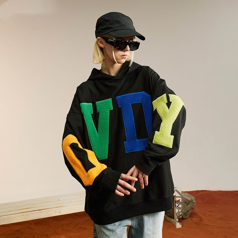 Loose Casual With Hooded Couple Sweatshirt